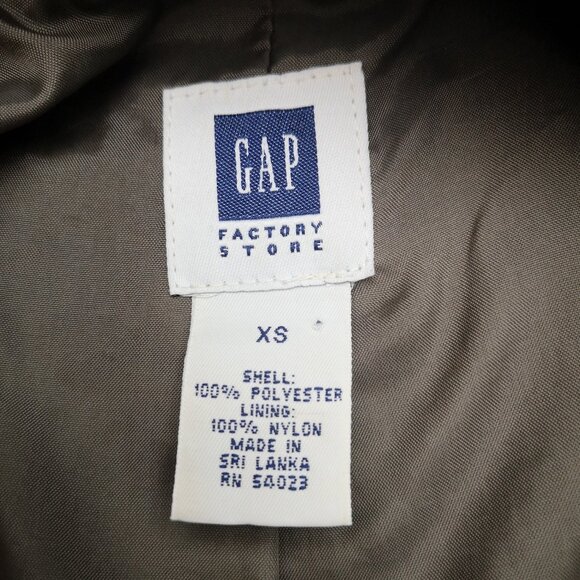 Gap Factory Store Ladies Size XS Brown Lined Lightweight Jacket - Picture 3 of 9